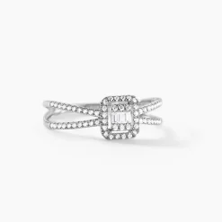 Histoire d'Or Bague Twila Or Blanc Oxyde De Zirconium Outlet