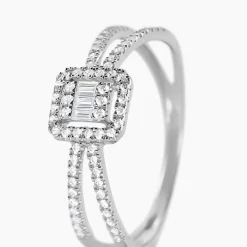 Histoire d'Or Bague Twila Or Blanc Oxyde De Zirconium Outlet