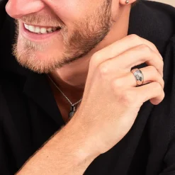 Histoire d'Or Bague Two Argent Blanc Hot