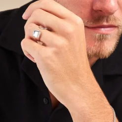 Histoire d'Or Bague Two Argent Blanc Hot