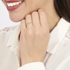 Histoire d'Or Bague Tylane Divers or blanc diamant Clearance