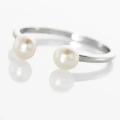 Histoire d'Or Bague Ull Argent Blanc Perle De Culture Sale