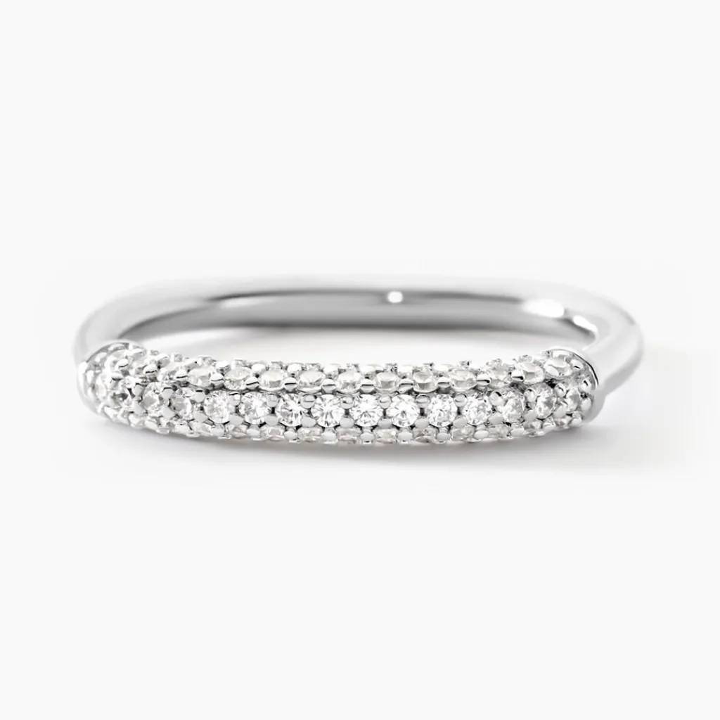 Histoire d'Or Bague Urban Call De Zirconium argent blanc oxyde Best