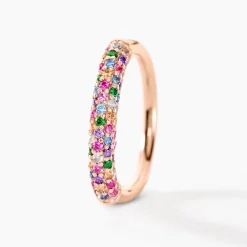 Histoire d'Or Bague Urban Call De Synthese Oxyde De Zirconium argent rose pierre Outlet