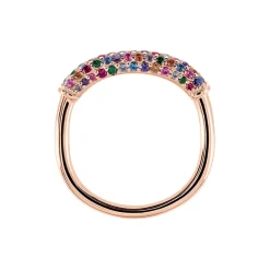 Histoire d'Or Bague Urban Call De Synthese Oxyde De Zirconium argent rose pierre Outlet
