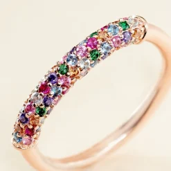 Histoire d'Or Bague Urban Call De Synthese Oxyde De Zirconium argent rose pierre Outlet