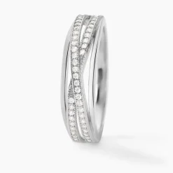 Histoire d'Or Bague Urpa Argent Blanc Oxyde De Zirconium Best