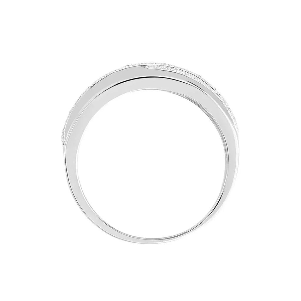 Histoire d'Or Bague Urpa Argent Blanc Oxyde De Zirconium Best