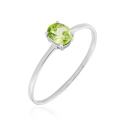 Histoire d'Or Bague Valentino Or Blanc Péridot or blanc péridot vert Hot