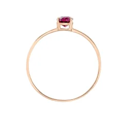 Histoire d'Or Bague Valentino Or Rose Rhodolite or rose rhodolite rouge Clearance