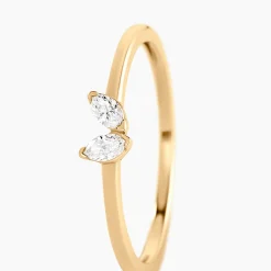 Histoire d'Or Bague Velvela Or Jaune Diamant Synthétique New