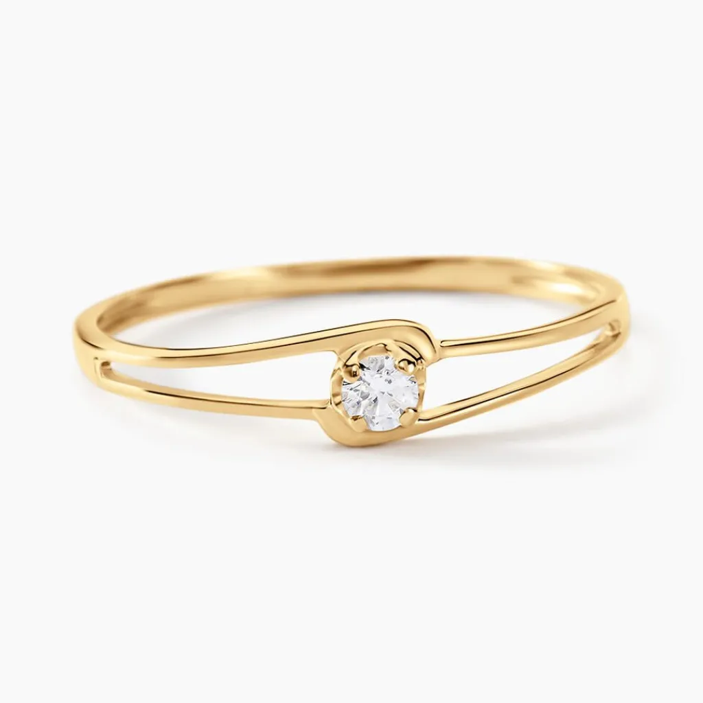 Histoire d'Or Bague Veroucha De Zirconium or jaune oxyde Online