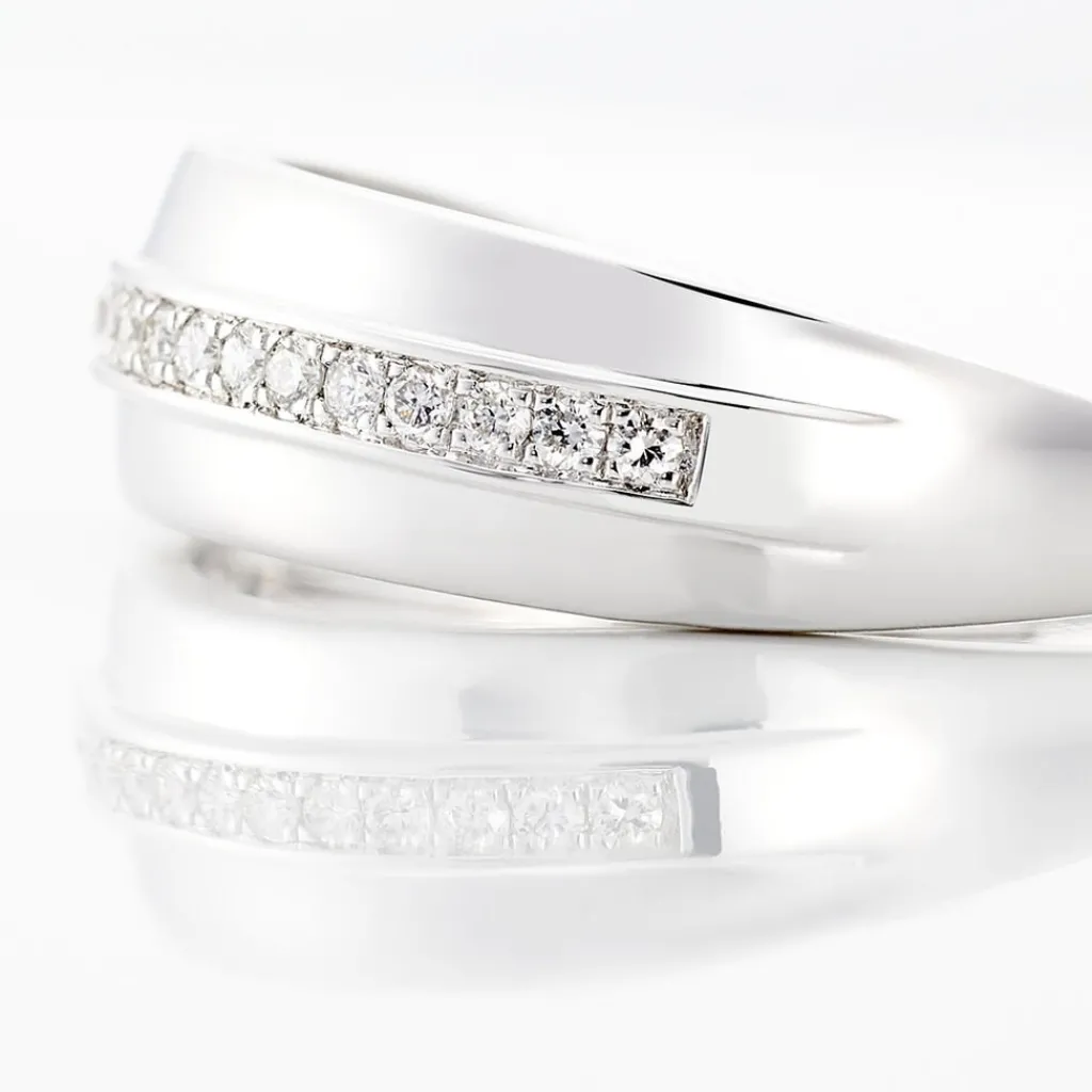 Histoire d'Or Bague Vianca Or Blanc Diamant Best