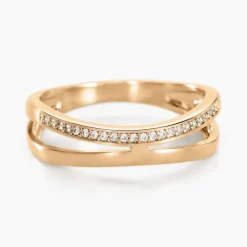 Histoire d'Or Bague Vitoria Plaqué Or Jaune Oxyde De Zirconium Sale