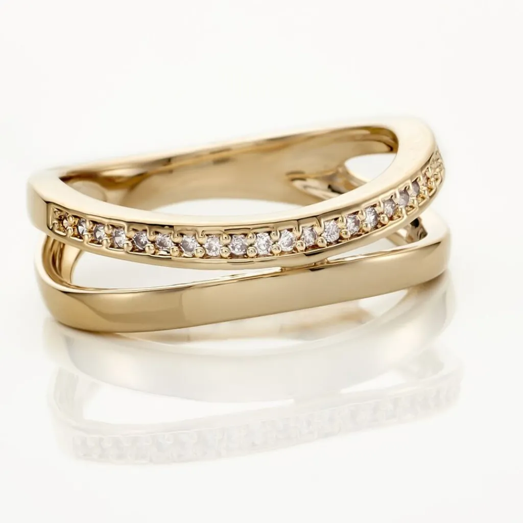 Histoire d'Or Bague Vitoria Plaqué Or Jaune Oxyde De Zirconium Sale