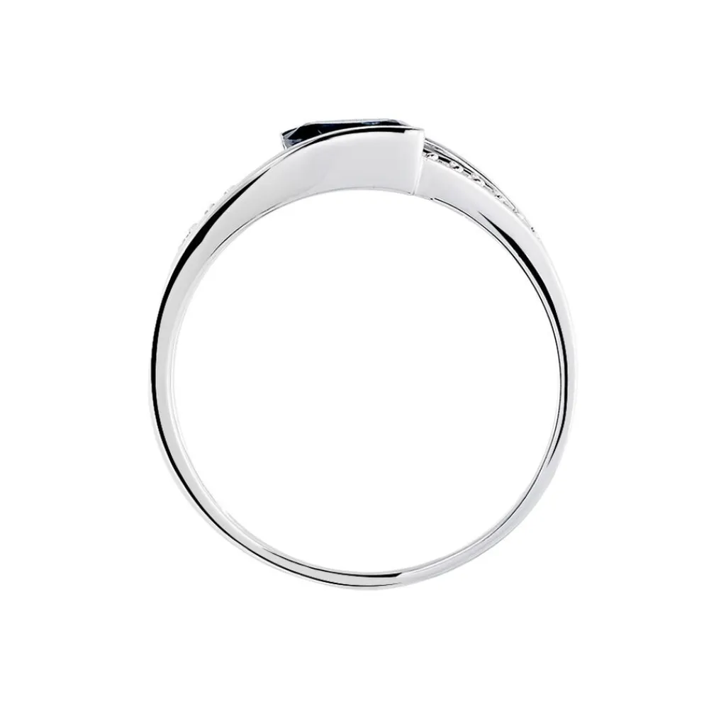 Histoire d'Or Bague Viyan Or Blanc Saphir Et Diamant Discount