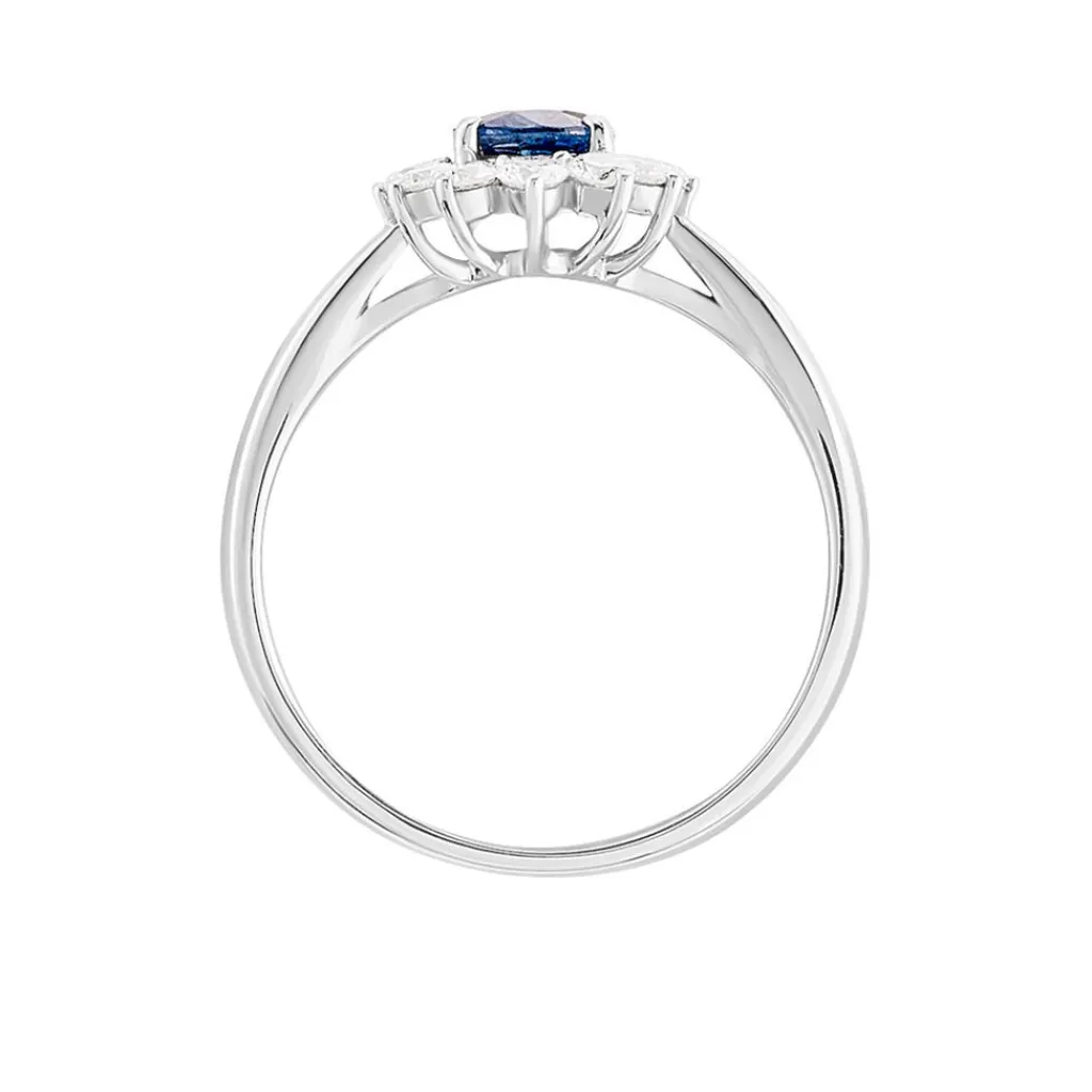 Histoire d'Or Bague Vladimir Or Blanc Saphir Diamants Outlet
