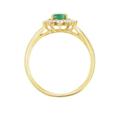 Histoire d'Or Bague Vladimir Diamants or jaune emeraude Clearance