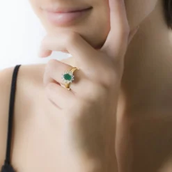 Histoire d'Or Bague Vladimir Or Jaune Emeraude Et Diamant Online