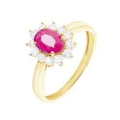 Histoire d'Or Bague Vladimir Diamants or jaune rubis Sale