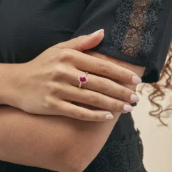 Histoire d'Or Bague Vladimir Diamants or jaune rubis Sale