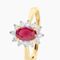 Histoire d'Or Bague Vladimir Diamants or jaune rubis Online