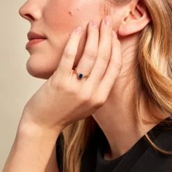 Histoire d'Or Bague Vladimir or jaune saphir New