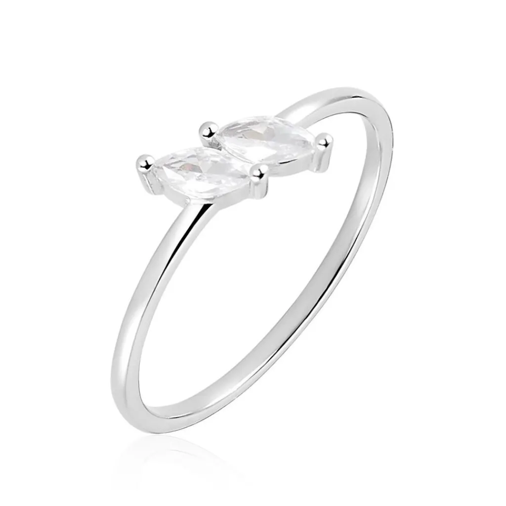 Histoire d'Or Bague Winter Sweetness Argent Blanc Oxyde De Zirconium Discount