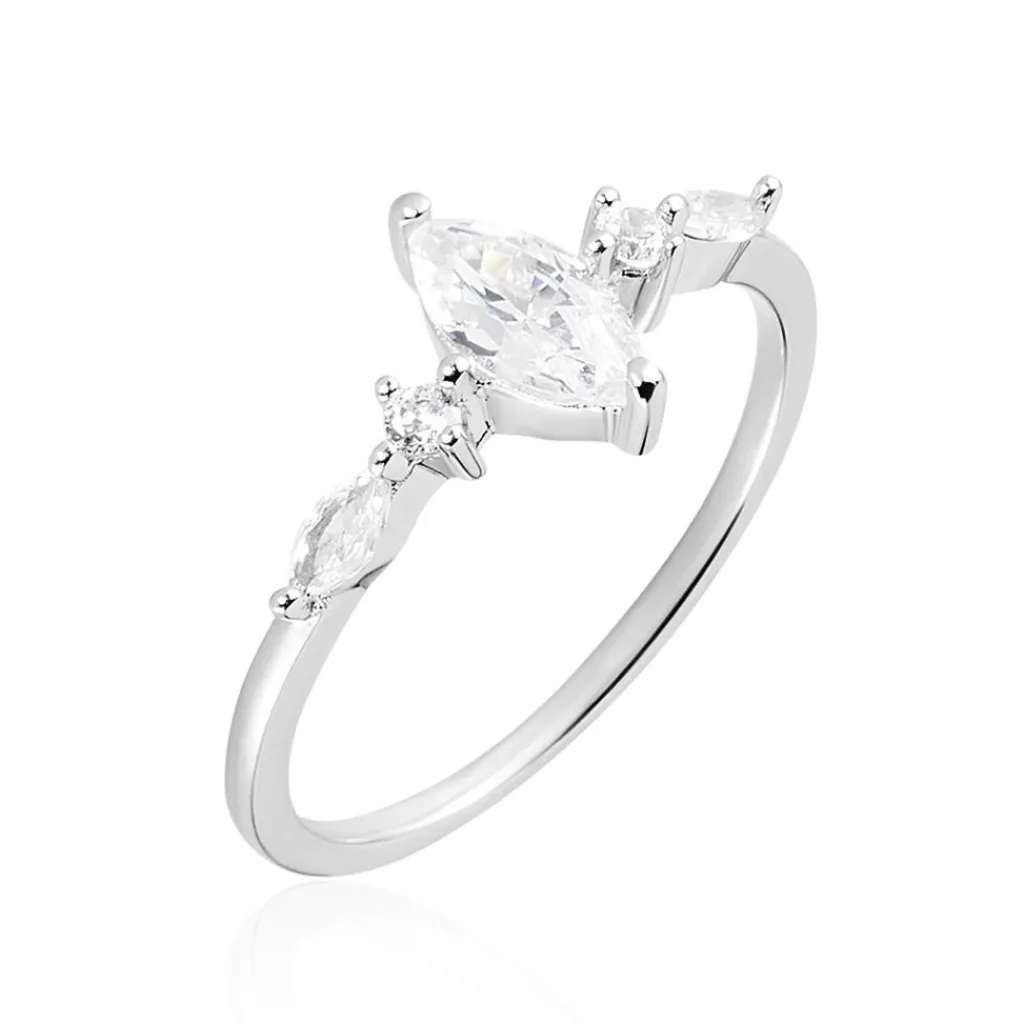 Histoire d'Or Bague Winter Sweetness Argent Blanc Oxyde De Zirconium Hot