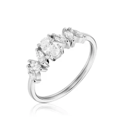 Histoire d'Or Bague Winter Sweetness Argent Blanc Oxyde De Zirconium Sale