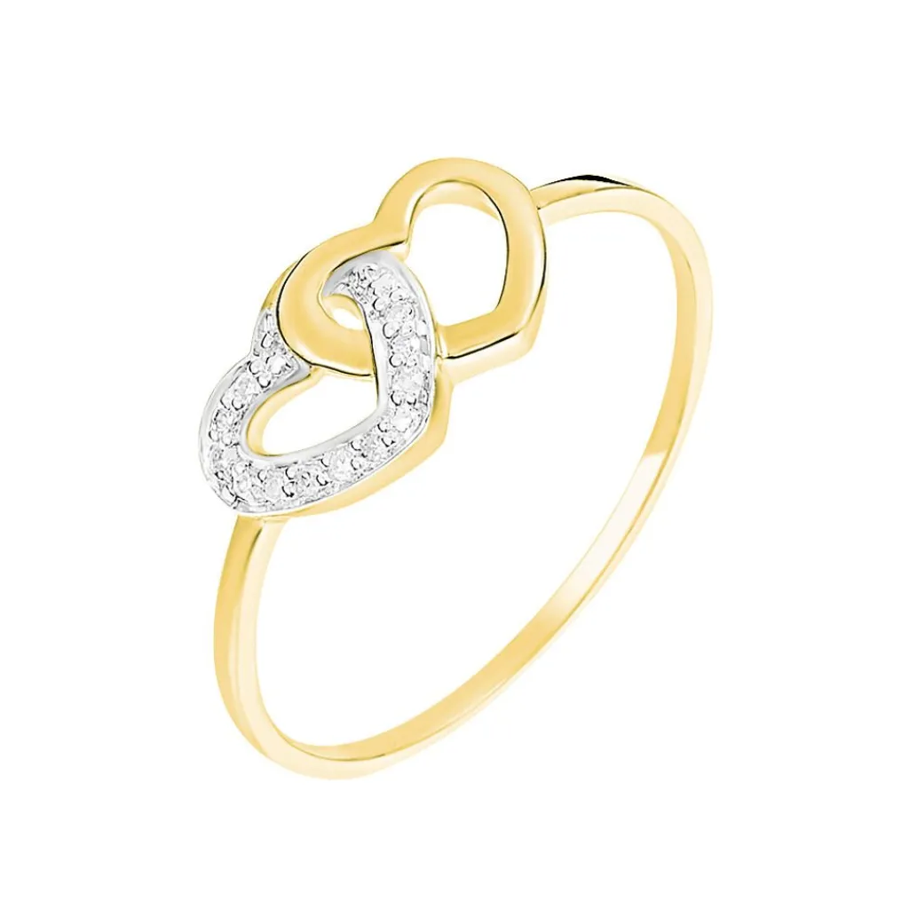 Histoire d'Or Bague Wydad Or Jaune Diamant