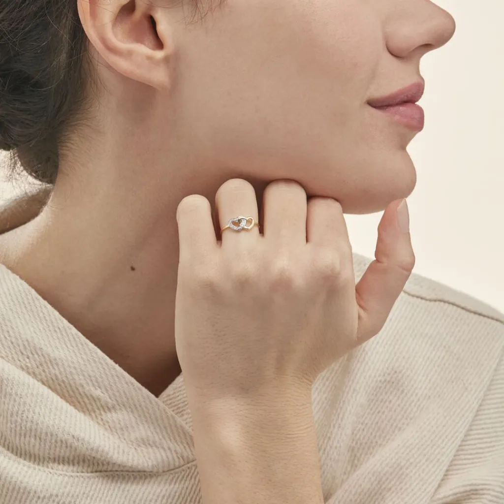 Histoire d'Or Bague Wydad Or Jaune Diamant