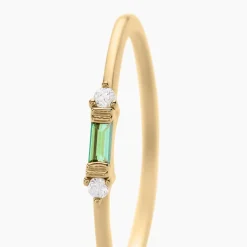 Histoire d'Or Bague Ylonna Plaque Or Jaune Oxyde De Zirconium plaque or dore oxyde vert Clearance