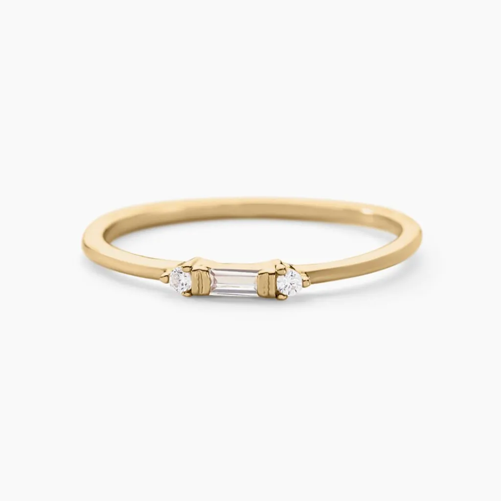 Histoire d'Or Bague Ylonna Plaque Or Jaune Oxyde De Zirconium plaque or dore oxyde Sale