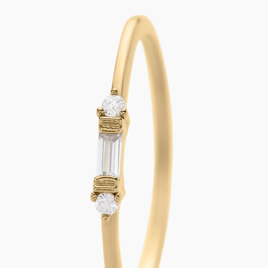 Histoire d'Or Bague Ylonna Plaque Or Jaune Oxyde De Zirconium plaque or dore oxyde Sale