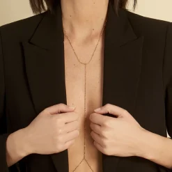 Histoire d'Or Bijou De Corps Palmyre Acier Jaune Discount