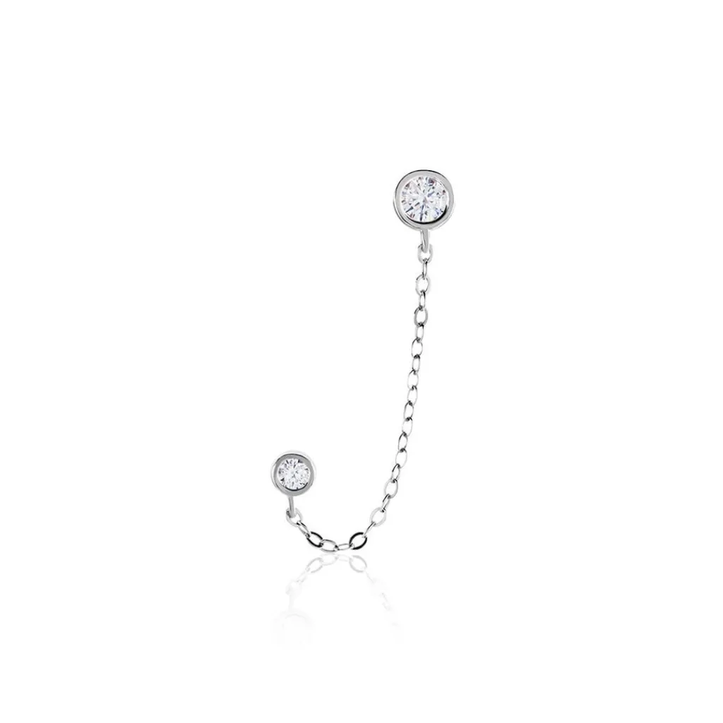 Histoire d'Or Bijou D'oreille Argent Blanc Cheyanne Oxydes De Zirconium Hot