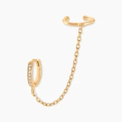 Histoire d'Or Bijou D'oreille Plaqué Or Maurizio Oxydes De Zirconium Online