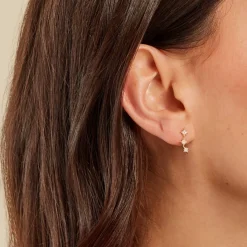 Histoire d'Or Bijou D'oreille Unitaire Arn Or Jaune Oxyde De Zirconium Hot