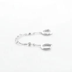 Histoire d'Or Bijou D'oreille Unitaire Argent Blanc Gretus Oxydes De Zirconium Online