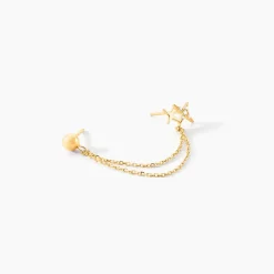 Histoire d'Or Bijou D'oreille Unitaire Mikko Or Jaune Oxyde De Zirconium Best