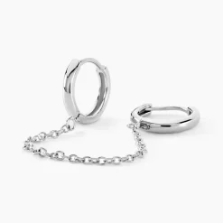 Histoire d'Or Bijou D'oreille Unitaire Stephie Argent Blanc Discount