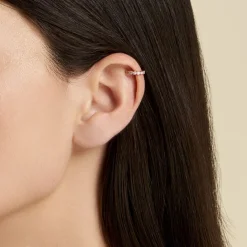 Histoire d'Or Bijou D'oreille Unitaire Silohe Plaqué Or Jaune Oxyde De Zirconium Outlet