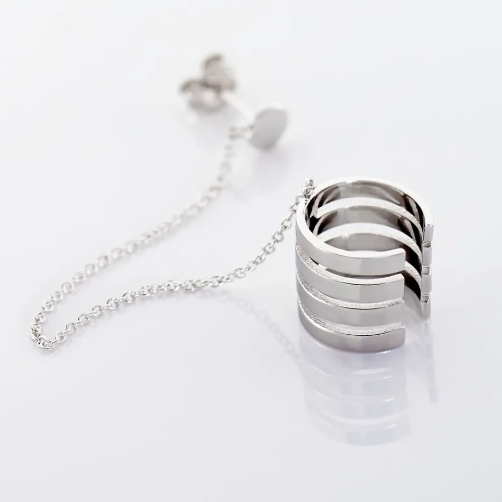 Histoire d'Or Bijou D'oreille Unitaire Trina Argent Blanc Discount