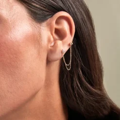 Histoire d'Or Bijou D'oreille Unitairenat Or Jaune Oxyde De Zirconium Online