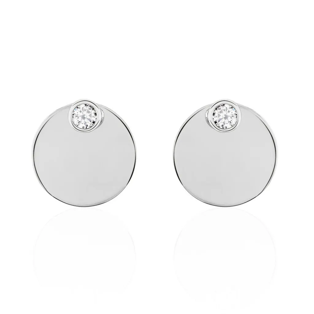 Histoire d'Or Bijoux D'oreilles Aleksandra Argent Blanc Oxyde De Zirconium Clearance