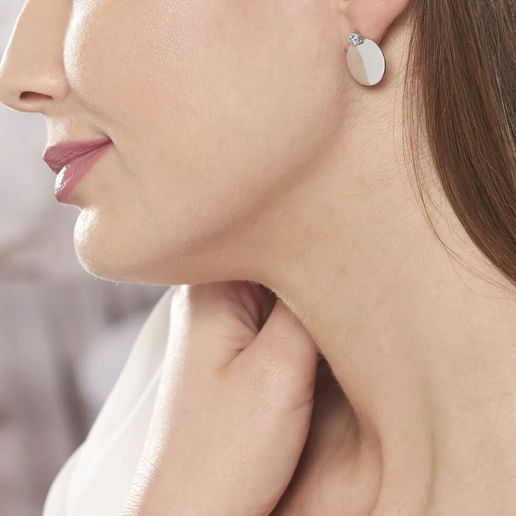 Histoire d'Or Bijoux D'oreilles Aleksandra Argent Blanc Oxyde De Zirconium Clearance