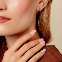 Histoire d'Or Bijoux D'oreilles Dayanne Plaqué Or Jaune Sale