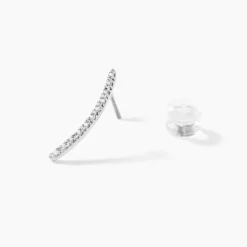 Histoire d'Or Bijoux D'oreilles Eleana Or Blanc Oxyde De Zirconium Online