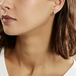 Histoire d'Or Bijoux D'oreilles Emotion Diamant or jaune saphir Hot